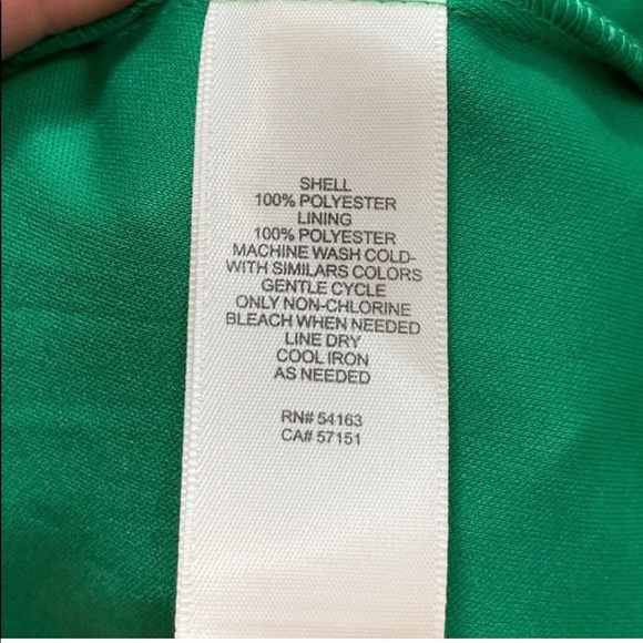 Eliza J Green Green Floral Faux Wrap Midi Dress | like new condition - Picture 5 of 6